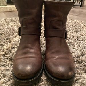 Frye Natalie Charcoal  Booties